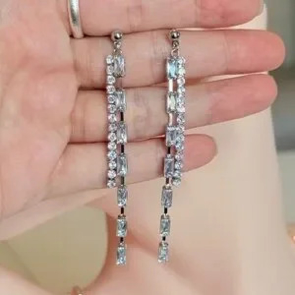 Elegant Silver Drop Earrings